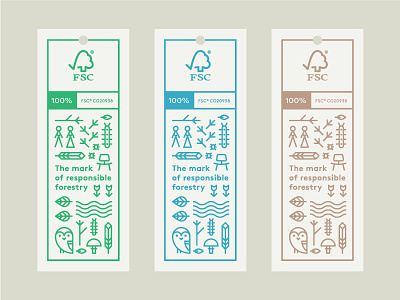 Unused FSC Hang Tags hang tag pictograms