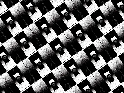 Pattern black and white pattern repeat surface design textile