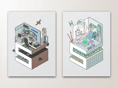 S S blocks font geometric illustration isometric narrative structural technology text type typography