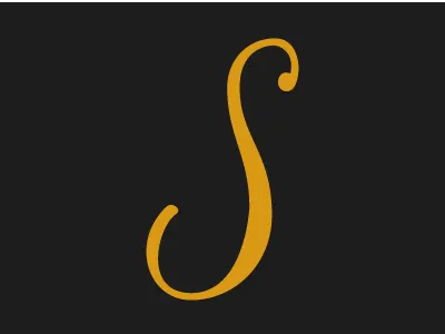 S black gold letter s steve