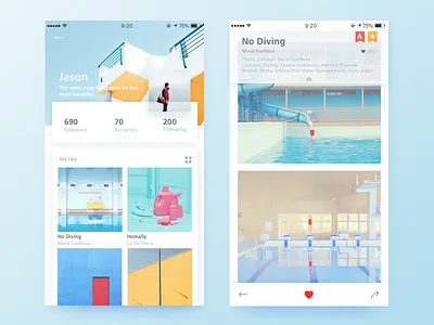 Ui Design Concept-Designer social page