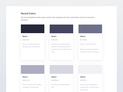 Neutral Colours brand colors colours kit styleguide ui