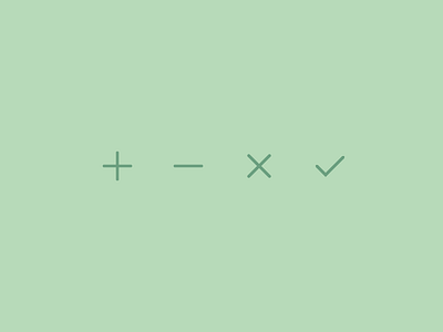 Outline icons Day 20 - Signs checked close icon icons illustrator minus outline plus signs vector