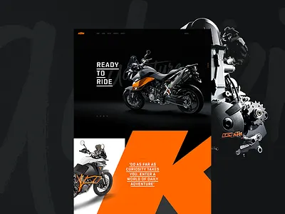 KTM Teaser design ui ux web web design website