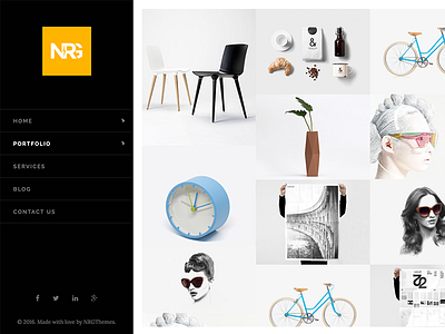 NRGFolio - MultiPurpose Portfolio WordPress Theme gallery lightbox minimal modern multipurpose parallax photography photos portfolio responsive resume wordpress