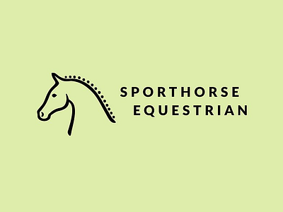 Horse head logo equestrian equine horse logo