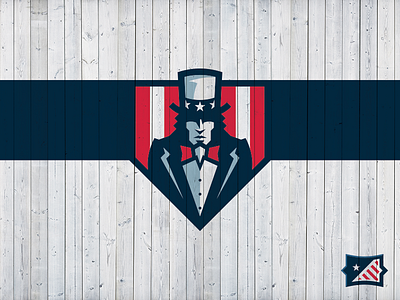 Sam. Uncle Sam. america brand logo patriot patriotic sports brand sports branding sports design sports logo uncle sam united states usa