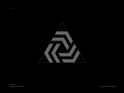 Ad4top mark grid geometry grid logo mark symbol