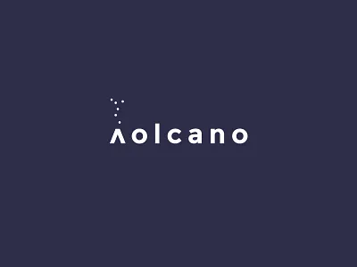 Volcano bold logo minimal nature shapes simple volcano