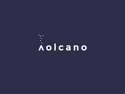 Volcano bold logo minimal nature shapes simple volcano