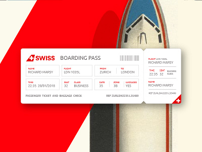 Boarding Pass dailyui ui