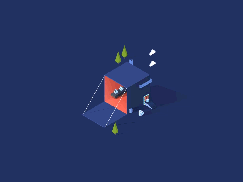 Create Cube Illustration cube illustration isometric