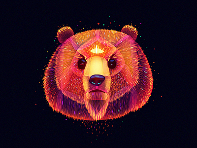 Fairytale Bear bear fairy fantasy light siberia taiga tale