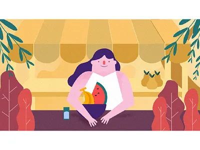 Bootake prototype: grocery section bootake chef cook delivery food grocery illustration kitchen market vector