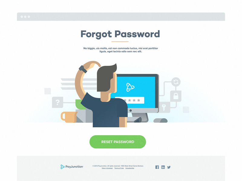 Example of Forgot Password