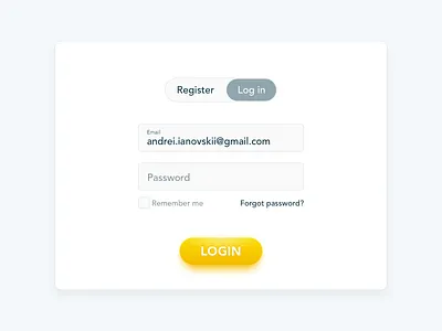 Daily UI :: 001 — Sign Up dailyui form log in login registration sign up skeuomorphism ui