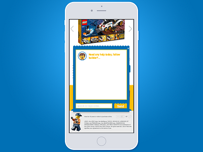 Daily UI 013 - Direct Messaging daily ui design graphic design lego mobile prototype shopping