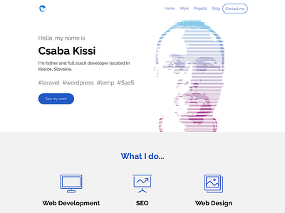 Csaba Kissi Homepage developer homepage portfolio skills