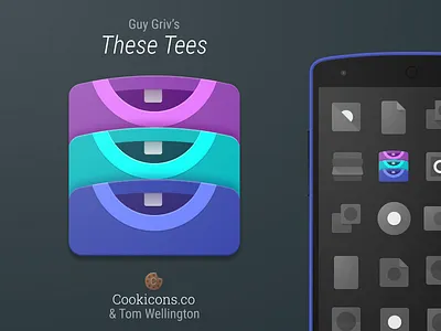 These Tees Product Icon android app icon material design shirt tshirt