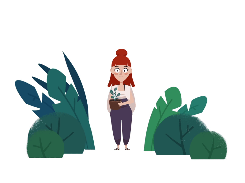 Pet plant 2d after animation character effects plant