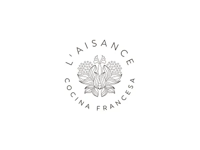 L´Aisance design french identity logo