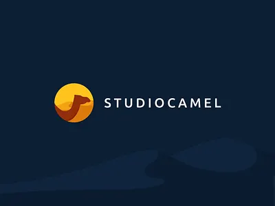 Studio Camel agency camel desert egypt illustration logo studio yellow
