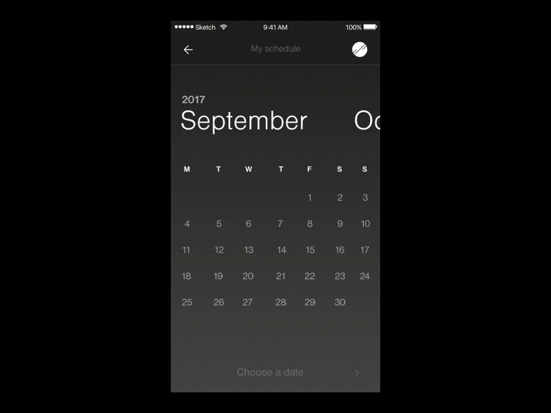 Date-picker callendar components date picker framework minimalist tristan gevaux ui ux