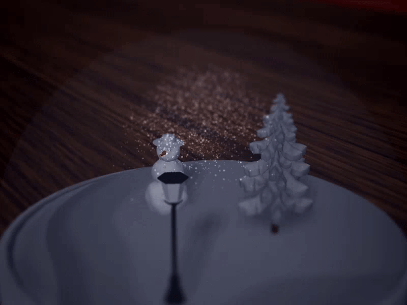 [WebGL] Snowglobe canvas christmas code creativecoding javascript sinnay snow threejs webgl