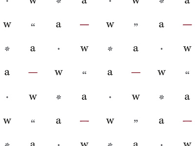 A pattern fit for a writer. 🖊 branding pattern writer