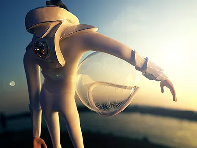 An astronaut needs a break too