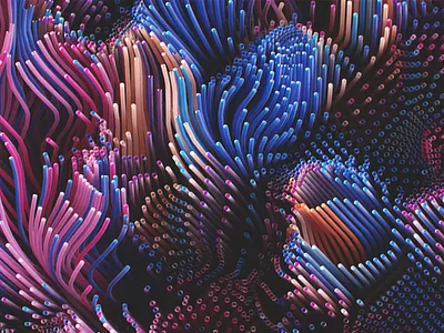 trim.flow 3d abstract design geomtric houdini pattern