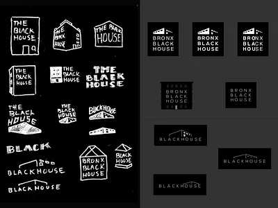 Bronx Black house Sketches black building house logo sketches