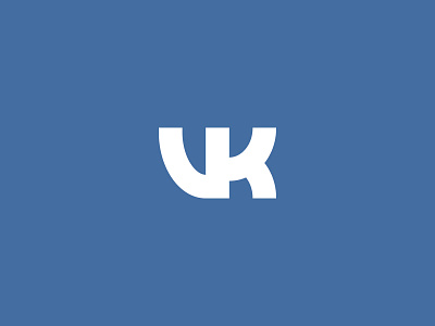 VK monogram logo logotype type