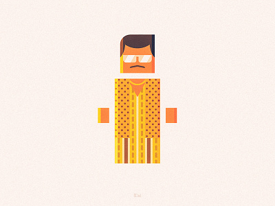 PPAP anybuddy apple character design flat geometric minimal pen picotaro pineapple ppap