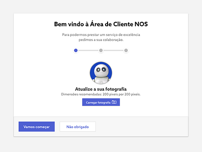 Cliente NOS blue clientenos gray intro steps ui userguide ux welcome white