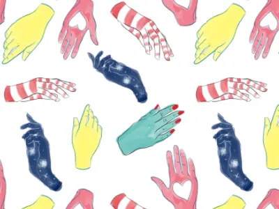 Hand Pattern hand illustration pattern