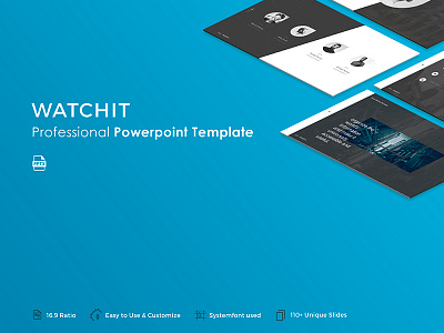 Watchit Powerpoint Template business corporate creative modern popular portfolio powerpoint pptx presentation professional slide template