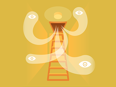 Haunted Attics attics ghost haunted illustration josergil radiohead yellow