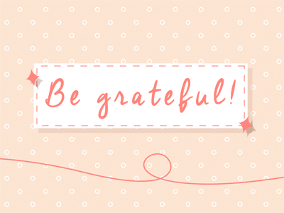 Gratitude animation gif motion design motion graphics