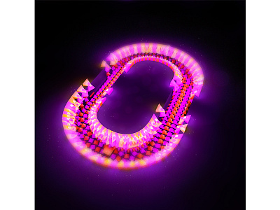 '0' for 36 days of type 0 c4d cinema4d ferranhead font number type typography