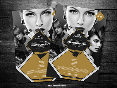 Free Elegant Fashion Photography Flyer Design Template flyer flyers