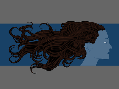 Hair Exploration hair illustration illustrator lines