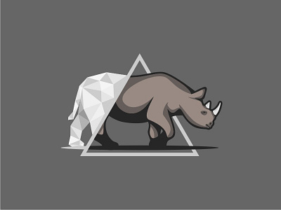 Diamond Rhino design diamond icon illustration logo rhino symbol vector