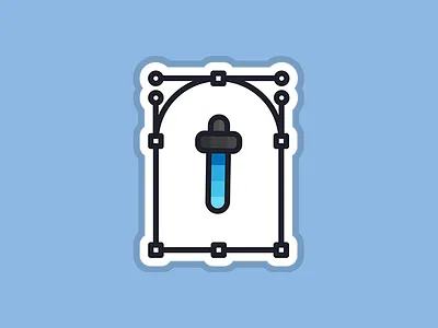 Eyedropper - Photoshop design dribbble eyedropper flatdesign icon line logo photoshop sketch stickers vector