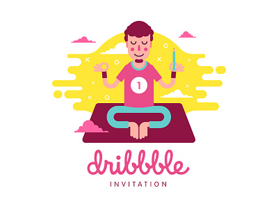 1 Dribbble Invitation invitation invite