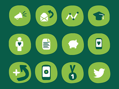 Macmillan Iconography charity icons interface ui ux