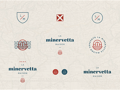 La Minervetta Maison - Hotel badge badges branding hotel icon logo lookup lookups stamp type typography vintage