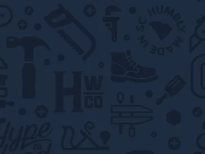 Hype Wood Pattern blue boot clamp hype wood icons initials pattern saw tools wood woodworking