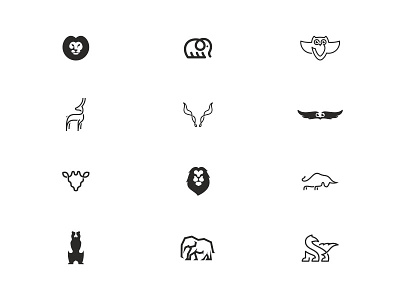 Animal marks animal behance icon identity logo logomark mark minimal mistershot negative space simple symbol