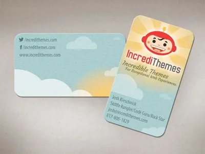 IncrediThemes Logo and Business Card Design brand brand design business card logo design